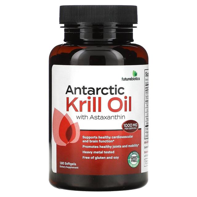 FutureBiotics, Olio di Krill antartico con Astaxantina, 500 mg, 180 Softgels on Productcaster.