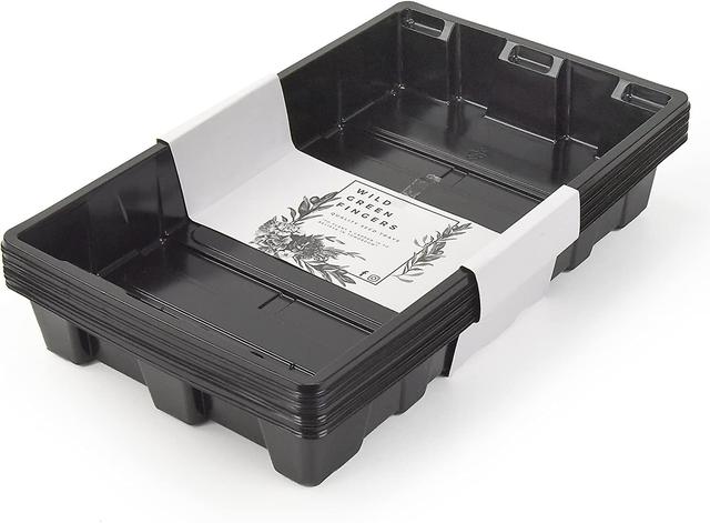 Hgbd-10 Seed Starting Plant Growing Trays (zonder gaten) - Duurzaam, herbruikbaar - Kweek en start zaden, goed voor uw kas, microgroenten en hydrop on Productcaster.