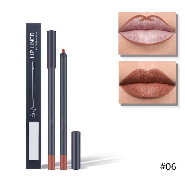 3 In 1 Makeup Lip Line Pencil Colorful Hydrating Lasting Lip Stick Waterproof Lipstick Lip Liner 06 on Productcaster.