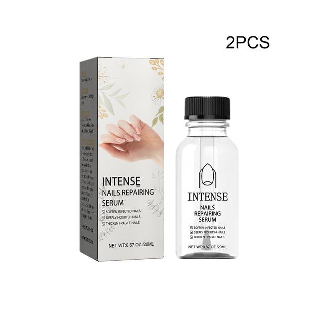 Intense Nail Growth And Strengthening Serum, 20ml - Promotes Healthy Nail Growth And Strength, Natural Plant Extracts 2Pcs on Productcaster.