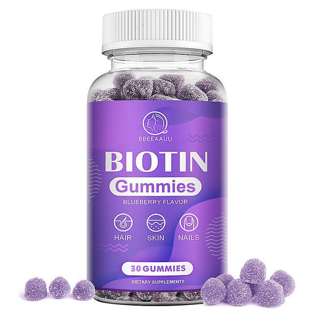 Tib Biotin Gummies Hair Growth Prevent Hair Loss Increase Hair Follicles Support Nail & Skin Health Beauty Care For Women Tib 30pcs on Productcaster.