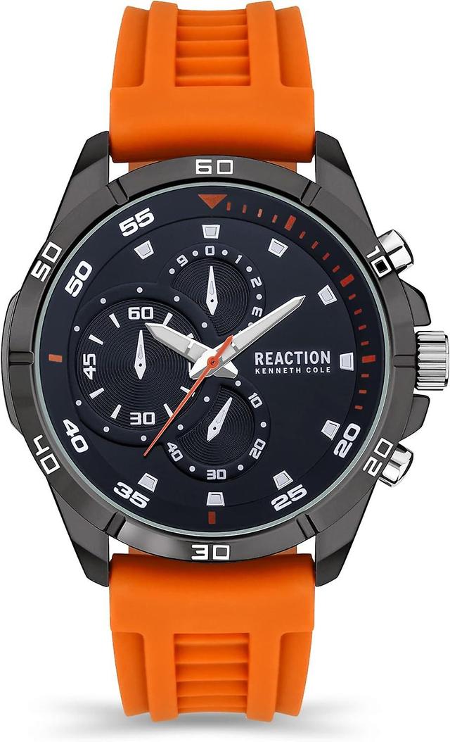 Kenneth Cole REACTION Herrenuhr KRWGM2170003 Orange und Blau on Productcaster.