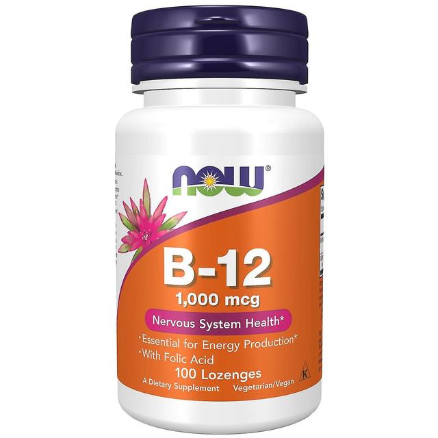 NOW Foods Vitamina B-12 1,000 mcg 100 Pastillas Masticables on Productcaster.