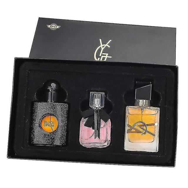 Flower Story Women's Perfume Set Eau De Liberty Black Opium Reversed Paris Perfume Three-piece Set Private Perfume Set 90ml on Productcaster.