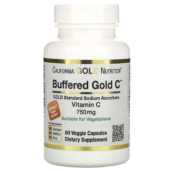 California Gold Nutrition, Gebufferde vitamine C Capsules, 750 mg, 60 Veggie Capsules on Productcaster.