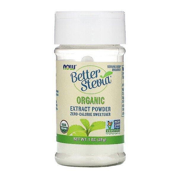 Now Foods, BetterStevia, Poudre d’extrait biologique, 1 oz (28 g) on Productcaster.