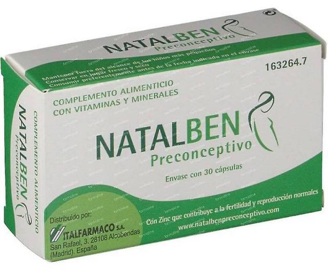 Natalben Preconception Natalben 30 Kapsúl 8470001565358 Italfarmaco on Productcaster.