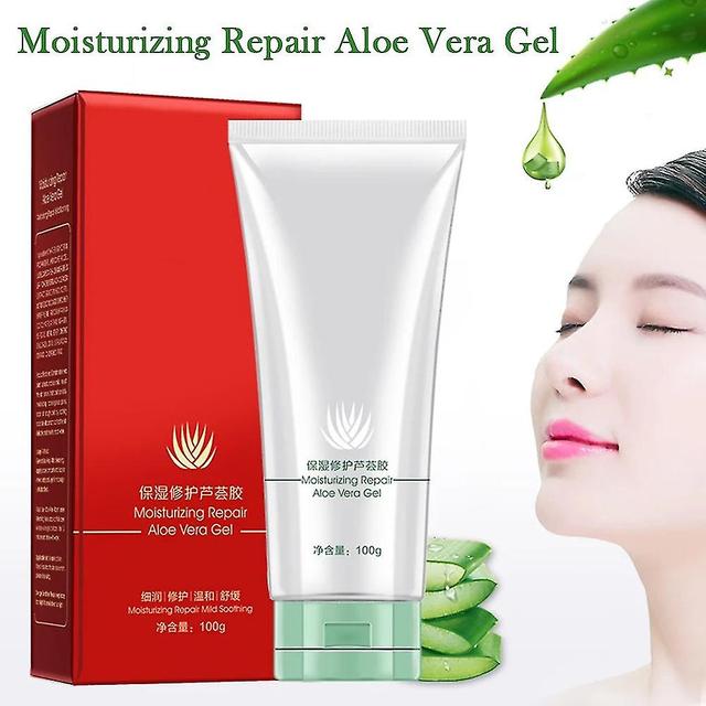 Buy 1 Get 1 Freemoisturizing Repair Aloe Vera Gel Fades Acne Marks Skin Restoration Light Cream on Productcaster.