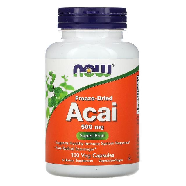 NOW Foods, Freeze-Dried Acai, 500 mg, 100 Veg Capsules on Productcaster.