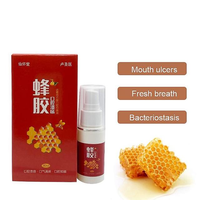 Coscelia 30ml Bee Propolis Bacteriostasis Mouth Clean Oral Spray Mouth Ulcers Breath Fresh Toothache Treatment on Productcaster.