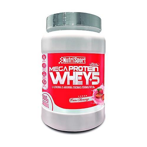 Nutrisport Mega protein whey + 5 strawberry 900g on Productcaster.