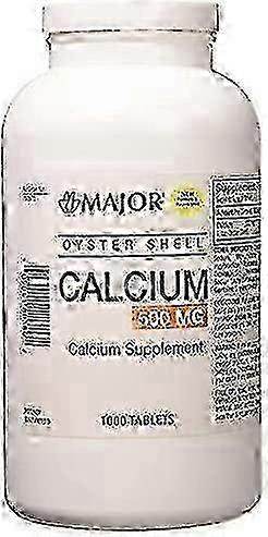 Major oyster shell calcium supplement, 500 mg, tablets, 1000 ea on Productcaster.