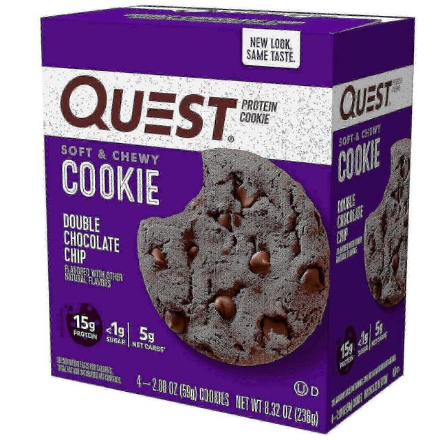 Quest Nutrition Quest proteínové cookie balenie, dvojitý čokoládový čip, 4 ea on Productcaster.