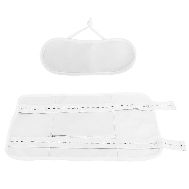 2pcs Abdominal Neck Aid Sleep Liver Castor Oil Pack Kit Insomnia Reusable Gift White on Productcaster.