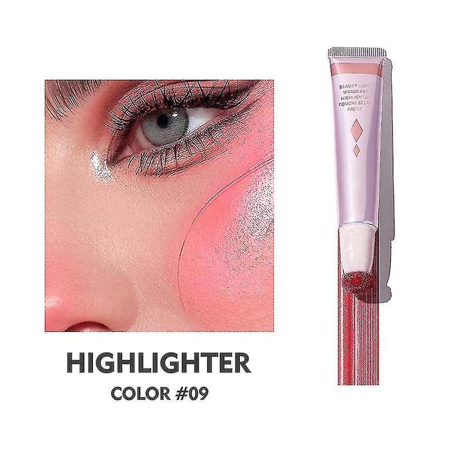 Szmtcv Zijdezachte vloeibare blush langdurige verhelderende wang met sponskop waterdichte highlighter blush stick 09 on Productcaster.