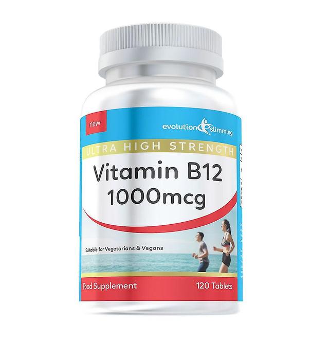 Evolution Slimming Vitamín B12 Metylkobalamín 1000mcg - 120 tabliet - znižuje únavu a únavu - 120 tabliet - vitamínový doplnok - Evolution chudnutie on Productcaster.