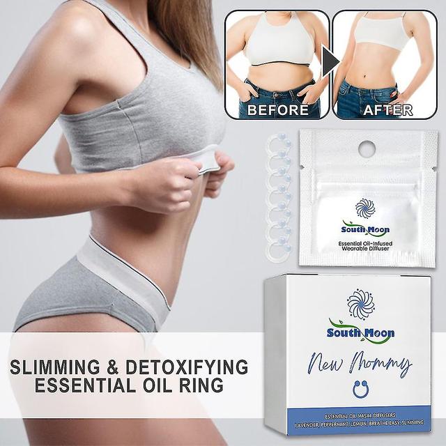 3packs Slimming & Detoxifying Essential Oil Nose Ring, Super Slim Nasal Rings Burning Body Belly Detoxifying on Productcaster.