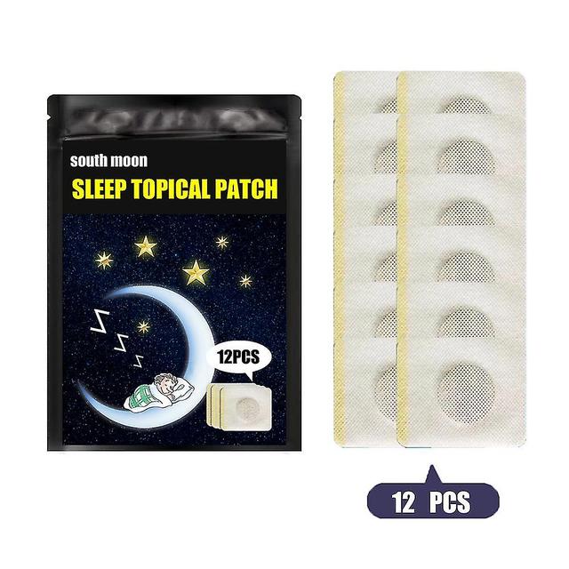 Boris 12patches Natural Herbal Sleep Aid Restful Sleeping Patch Improve Insomnia Wake on Productcaster.