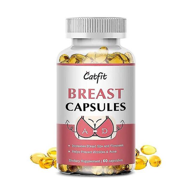 Nature Pueraria Lobata& Papaya Extract Capsule Breast Enlargement Capsules Bust Firming Elasticity Chest Chest Cup-up 60pcs on Productcaster.