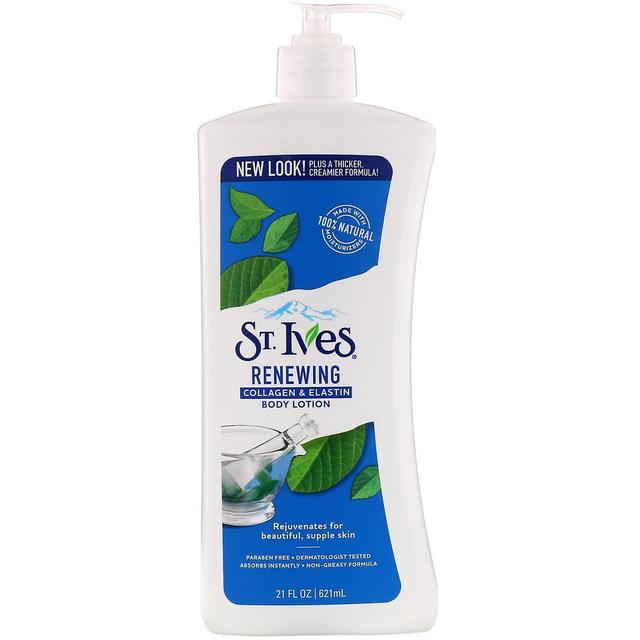 St. Ives, Loção Corporal, Renovação, Colágeno e Elastina, 21 fl oz (621 ml) on Productcaster.