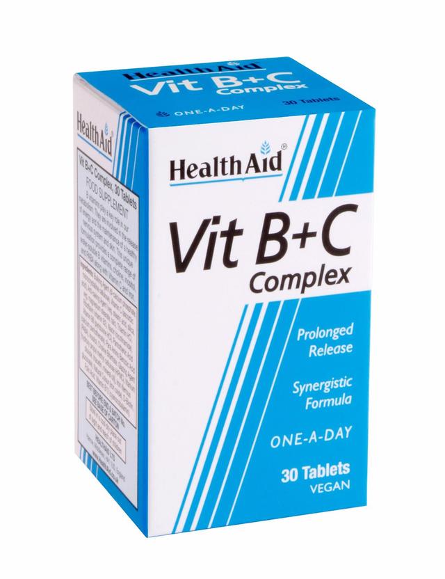 Health Aid Vit B+C Complex - Prolonged Release, 30 Tablets on Productcaster.