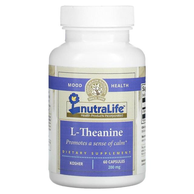 NutraLife, L-Theanin, 200 mg, 60 kapslar on Productcaster.