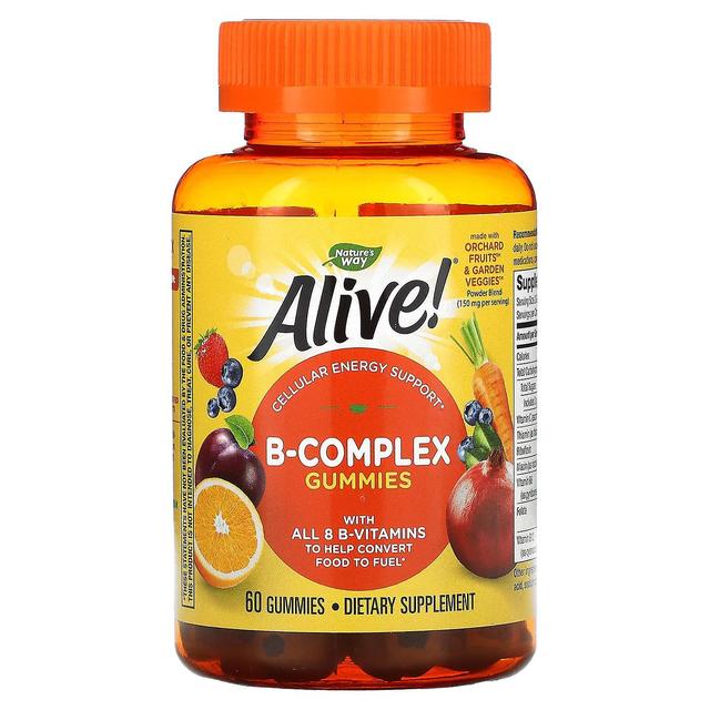 Nature's Way, Alive! B-Complex Gummies, Mango, 60 Gummies on Productcaster.