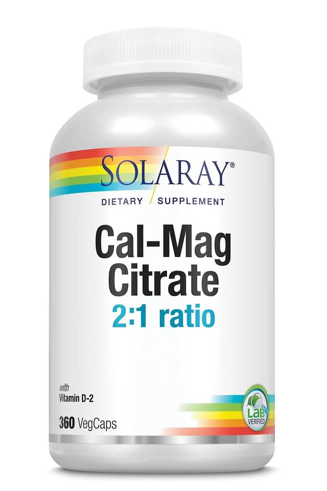 Solaray cal-mag citrate 2:1 ratio with vitamin d-2 360's on Productcaster.