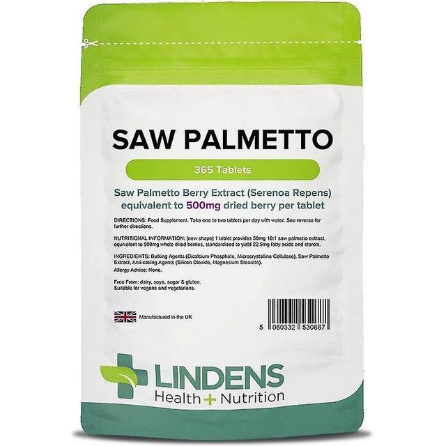 Lindens Saw Palmetto 500mg Tablets 365 (687) on Productcaster.