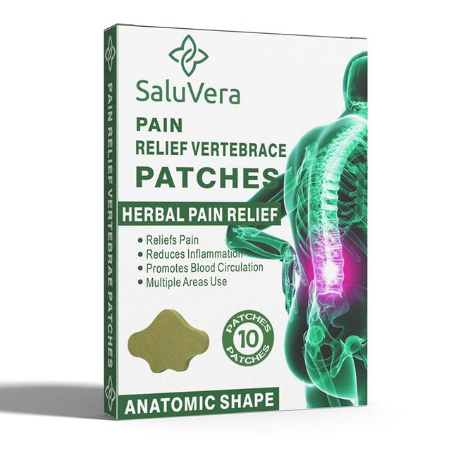 SaluVera 10Pcs/Box Pain Relief Lumbar Vertebra Patches Herbal Extract Reduce Inflammation Promote Blood Circulation 12Pcs on Productcaster.