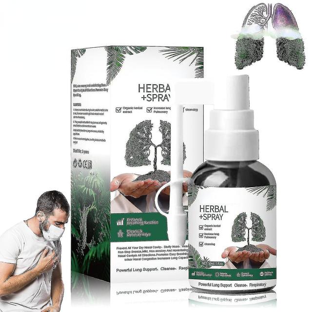 Herbal Lung Cleanse Mist, Powerful Lung Support, Natural Herbal Extract Cleanse Mist Powerful Lung Cleanse Respiratory-a 1pcs on Productcaster.