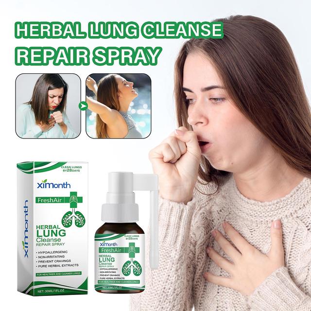 Mamusk Lung Cleansing Spray, Herbal Lung Cleanse Repair Spray, Herbal Lung Cleansing Spray, Herbal Lung Cleanse Mist, Powerful Lung Support 2pcs on Productcaster.