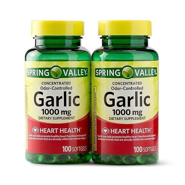 Spring valley odorless garlic softgels, 1000mg, 100 count, 2 pack on Productcaster.