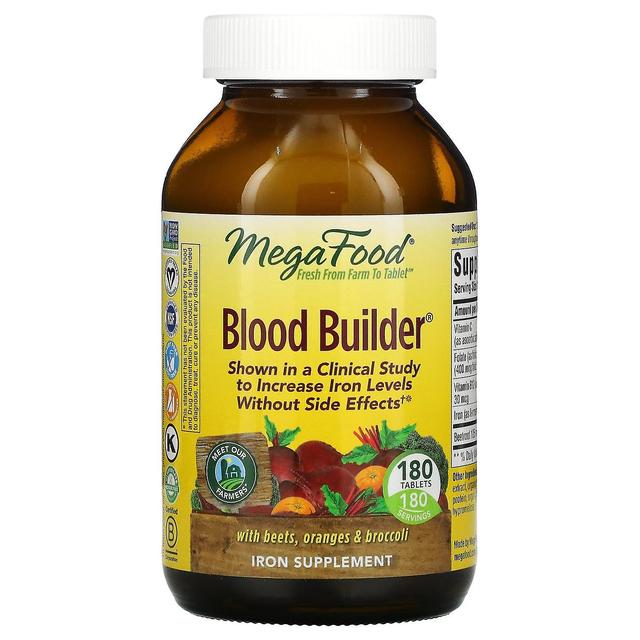 MegaFood, Blood Builder, 180 Tablets on Productcaster.