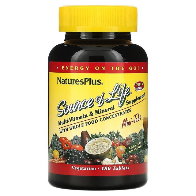 Nature's Plus NaturesPlus, Source of Life, Multi-Vitamin & Mineral Supplement with Whole Food Concentrates, 180 Ta on Productcaster.