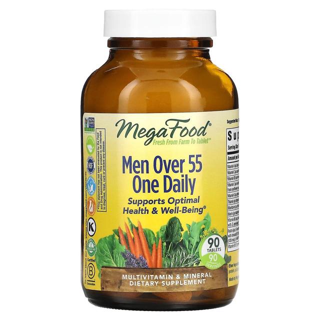 MegaFood, Hombres Mayores de 55 Un Día, 90 Tabletas on Productcaster.