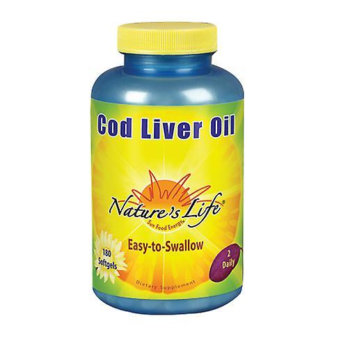 Nature's Life Concentrado de óleo de fígado de bacalhau da natureza,1000 mg,90 softgels (Pacote de 4) on Productcaster.