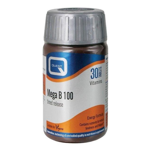 Quest Vitamins Mega B-100 Timed Release Tabs 30 (601219) on Productcaster.