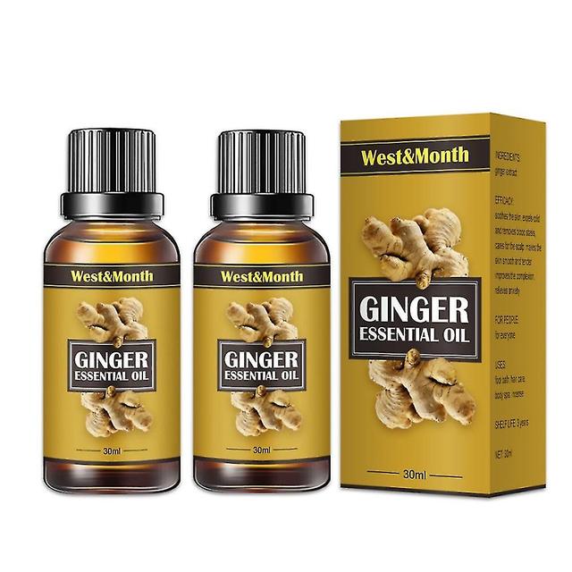 Yalo 1-3pcs 30ml Lymph Detoxification Ginger Oil,belly Drainage Ginger Oil,,lymphatic Drainage Ginger Oil,essential Relax Body Massage Liquid 2PCS on Productcaster.