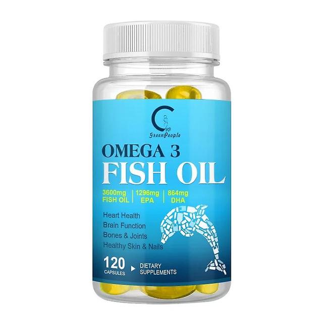 Sofirn GPGP GreenPeople Deep Sea Fish Oil Omega 3 Fish Oil Cod Heart Oil Brain Care Item for Seniors 120pcs on Productcaster.