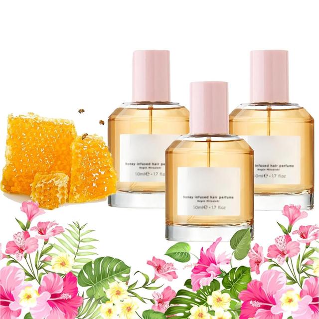 Fongwan Honey Infused Hair Perfume, Florals Perfume Delicate Fragrance with Sweet Notes of Honey Blended, Natural Hair Perfume Spray for Women 3pcs... on Productcaster.