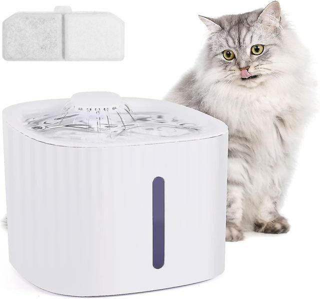 Fontaine eau pour chat, fontaine eau pour chat et chien 3L avec fentre de niveau d'eau, distributeur de filtre organique silencieux pour animaux on Productcaster.