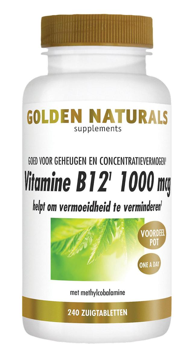 Golden Naturals Vitamin B12 1000 mcg (240 vegan lozenges) on Productcaster.