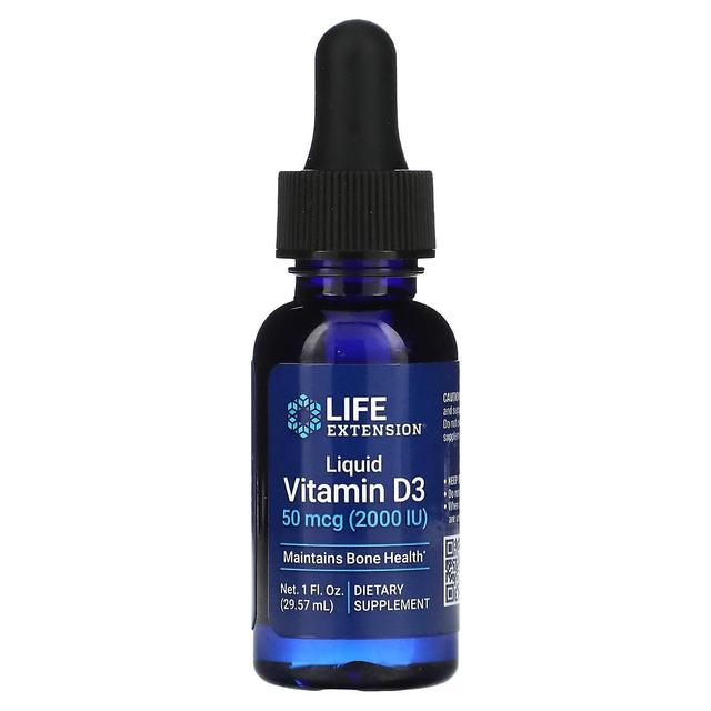 Life Extension Livsforlængelse, flydende vitamin D3, 50 mcg (2.000 IE), 1 fl oz (29.57 ml) on Productcaster.