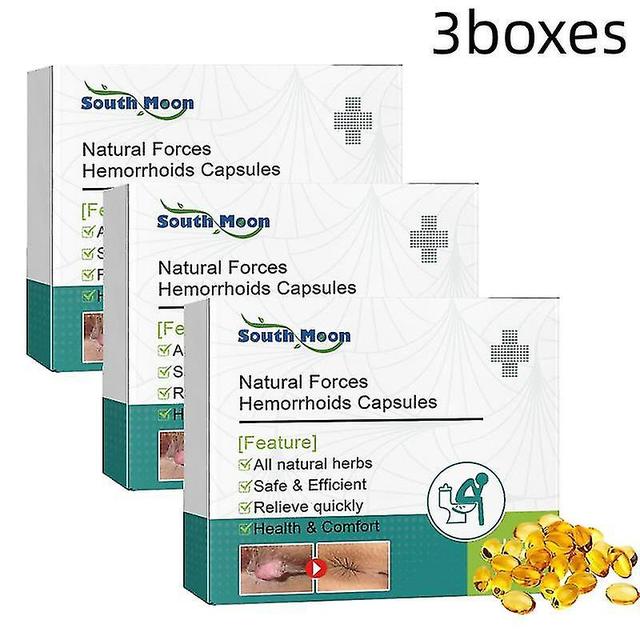 3x Herbal Hemorrhoids Capsules Repair Anal Treatment Internal Mixed External Hemorrhoid Piles Removal Relieve Fissure Pain Capsules on Productcaster.