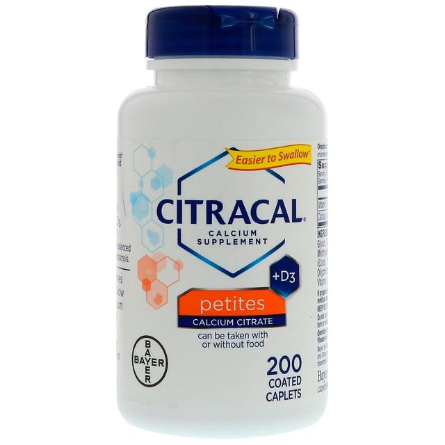 Citracal, Calcium Supplement +D3, Petites, 200 Coated Caplets on Productcaster.