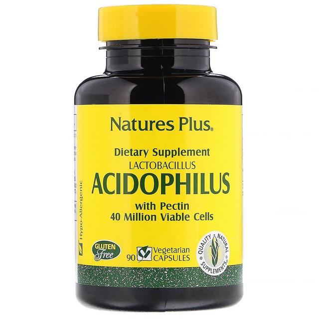 Nature's Plus, Acidophilus, Lactobacillus, 90 Vegetarian Capsules on Productcaster.