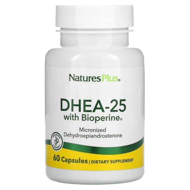 Nature's Plus NaturesPlus, DHEA-25 with Bioperine, 60 Capsules on Productcaster.