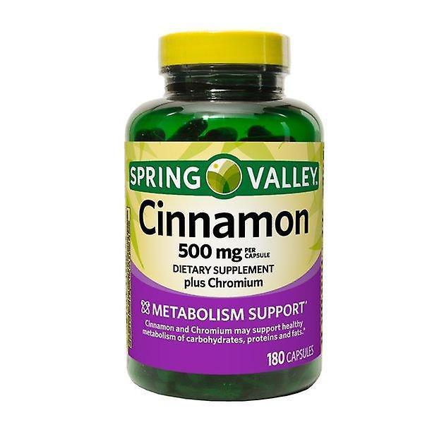 Spring valley cinnamon plus chromium capsules, 500 mg, 180 count on Productcaster.