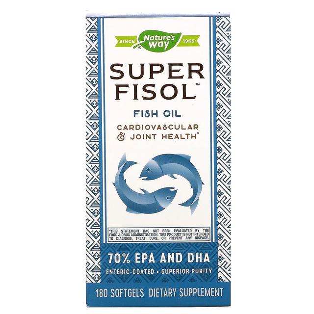 Nature's Way, Super Fisol, Fish Oil, 180 Softgels on Productcaster.